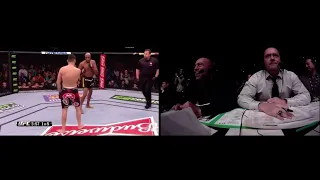 Joe Rogan reaction to Nick Diaz laying down UFC 183