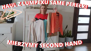 Haul z lumpexu same perełki/mierzymy second hand