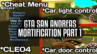 GTA San Andreas into GTA V MODIFICATION PART 1 Cheat Menu, Car door light control, CEO 4 HINDI! SSK
