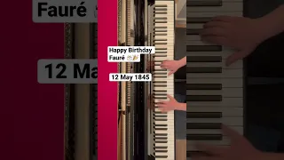 Happy Birthday Gabriel Fauré 12 May 1845 - 4 Nov. 1924 Romance sans parole no.3 Piano Hisako Hirata