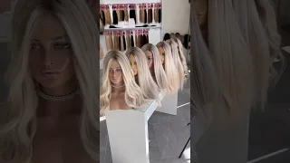 Echthaarperücke online kaufen beste Qualität Haarersatz Lace Wig Blond Balayage Perücke Zweithaar