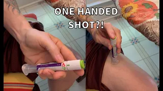 One-Handed Medication Injection  - Stroke Survivor Life Hacks #10