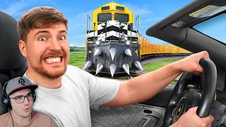 Поезд Vs Lamborghini ► Мр Бист (MrBeast) | Реакция