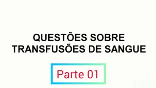 QUESTÕES SOBRE TRANSFUSOES DE SANGUE EM TJS ( ATOS 15:28,29) #sangue#transfusoes#AVL