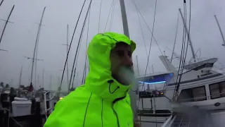 Riding out Hurricane Dorian onboard our Amel Sharki Sailboat [Panda Shorts!]