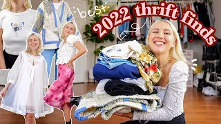 My favorite thrift finds of 2022 💫 thrift clothes try on 🌟