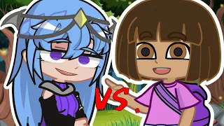 Ignoring Dora 🙄🙄 Lunar vs. Dora || Gacha Meme / Gacha Trend || ItsFunneh / Krew || Gacha Life 2