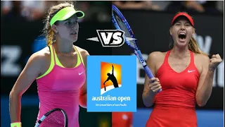 Sharapova vs Bouchard ● 2015 AO (QF) Highlights