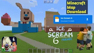 Ice Scream 6 Minecraft Map "download link in description "🍦📩