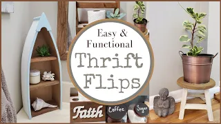 DIY Easy & Functional Thrift Flips | Budget friendly Cute Trash to Treasure Ideas Recycle Repurpose