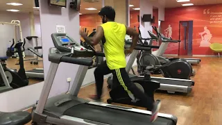 Maximum speed (20 Kmph) on treadmill