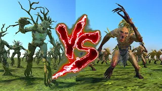 Dryads VS Crypt Ghouls. Total War Warhammer 3