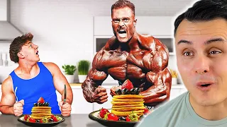 Manu versucht 1 Tag wie Chris Bumstead zu essen 🤨 I The Franklin Reaktion