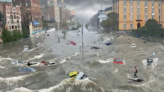 Now in Queensland, Australia! Cars and houses float in water, flash floods in Moreton