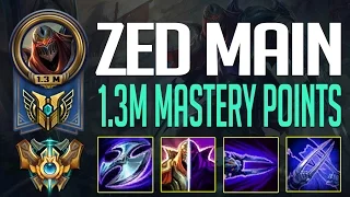 LL STYLISH ZED MONTAGE - NA CHALLENGER ZED 1.3 MILLION MASTERY POINTS - ZED MAIN