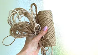 КРАСОТА из ДЖУТА своими руками / 5 Jute craft ideas