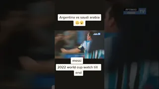 Argentina Vs Saudi Arabia #fifaworldcup2022 #fifaworldcupqatar2022 #messi First goal in Qatar Messi