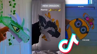 😱THE AMAZING Paper Dragon 🔥Puppet TikTok Compilation - Paper Duck #55