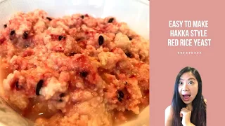 Hakka Style Easy, quick and simple to make Red Rice Yeast at home recipe