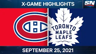 NHL Pre-Season Highlights | Canadiens vs. Maple Leafs – September 25th, 2021