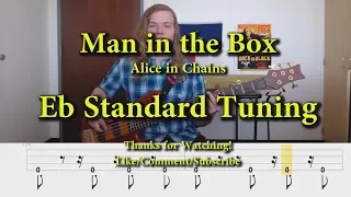 Man in the Box - Alice in Chains (Bass Cover with Tabs)