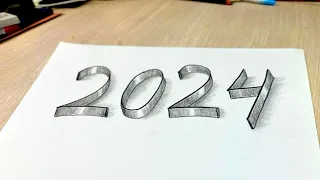 2024 Drawing || Easy 3D art 2024