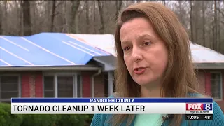 Tornado cleanup continues in Randolph County