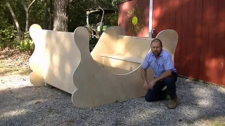Simple Santa Sleigh build. Easy project for your yard or church. How to.