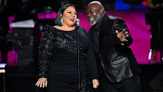 Tamela Mann and David Mann, Inspirational Impact Honor recipients during TV One Urban One Honors