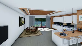 Modern Kitchen 3D animation (lumion 10 walkthrough)