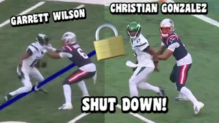 Garrett Wilson ‘LOCKED UP’ Vs Christian Gonzalez 🔥 (WR Vs CB) Patriots Vs Jets 2023 highlights