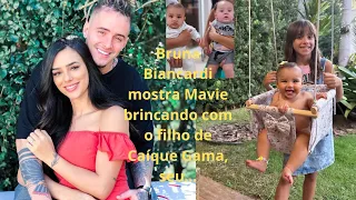 Bruna Biancardi mostra Mavie brincando com o filho de Caíque Gama, seu ex-namorado!