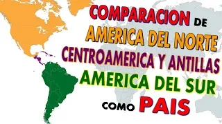 ¿Y si cada subcontinente americano fuera un país? (Comparación)