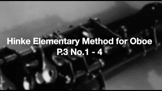 Hinke Elementary Method for Oboe P.3 No.1 - 4