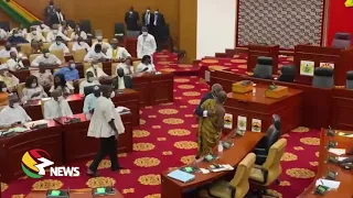 Hammond ‘fights’ for NPP MPs as NDC MPs take majority side of Parliament