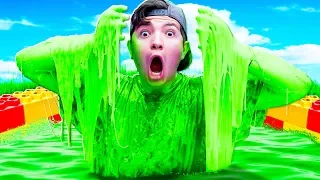 Filling a LEGO Pool with $1000 of SLIME!