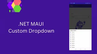 How To Create Custom Picker Control (Dropdown Button) In .NET MAUI