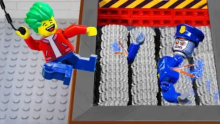 Destroy Everything with Shredder Machine l Lego Prison Break