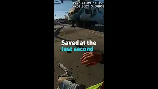 Police rescue pilot at the last second