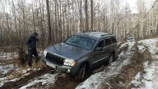 Jeep Grand Cherokee, UAZ Patriot, Toyota Surf и Mazda Levante против колеи!. OffRoad