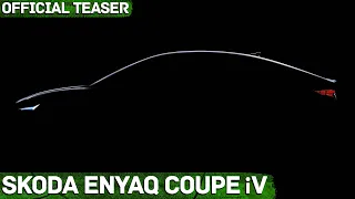 New Skoda Enyaq Coupe iV (2022) - Official Teaser + Exterior, Driving