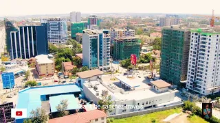 AERIAL DRONE VIEW OF TRANSFORMING COMMERCIAL AREAS AT KILIMANI, THAT YOU ARE NOT SHOWN ON CAMERA.4K