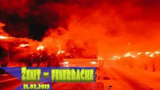 Zenit saint petersburg 3-1 fenerbache | best zenit fans pyro show & Coreography before match