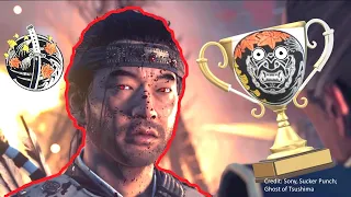 ALL trophies REVEALED for Ghost of Tsushima, Platinum, Gold, Silver, & Bronze #ghostoftsushima