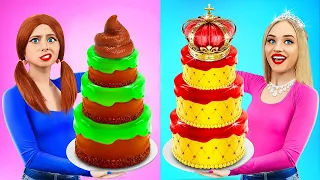 Rich vs Broke Cake Decorating Challenge | Secret Cooking Hacks by Turbo Team