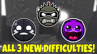 How to get ALL 3 NEW DIFFICULTIES in ZONE -1 REVAMPED in Find the Geometry Dash! [390] - Roblox