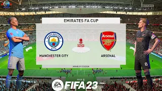 FIFA 23 - Manchester City vs Arsenal - FA Cup 22/23 Full Match Gameplay | 1080p60fps