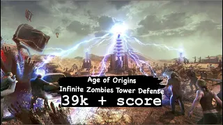 Age of Origins (AOZ) - Infinite Zombies Tower defense Gameplay - Ranked No. 1 - 39k+ score