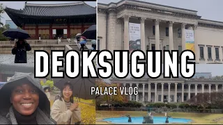 DEOKSUGUNG PALACE ON A RAINY DAY| SMALLEST GRAND PALACE IN SEOUL KOREA  #deoksugungpalace #koreavlog