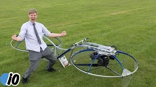 British Engineer Creates Amazing Homemade Hoverbike